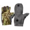 Перчатки-варежки Fishing ROI Рептилия с пальцами L серый (18-04-04)